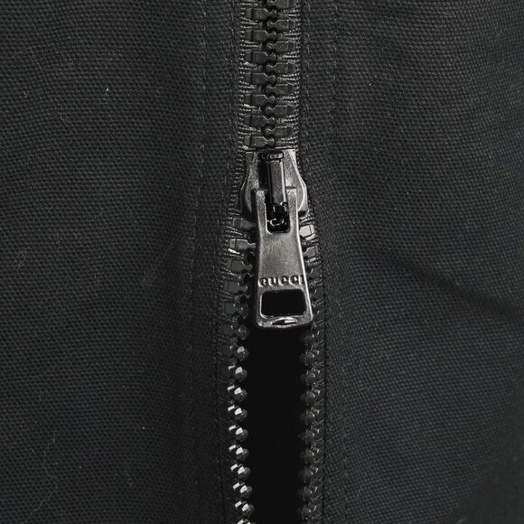 Gucci Black Cotton-Twill Zip-Detail Pants - Picture 7 of 16